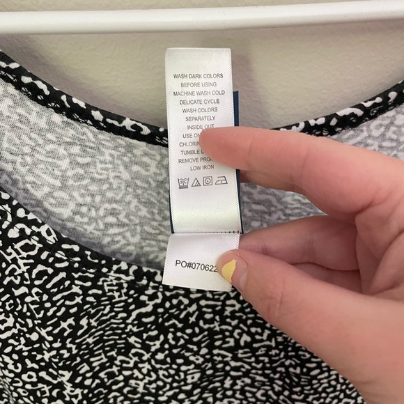 Swimsuits For All Black and White Sheath Midi Coverup Dress - Picture 5 of 8